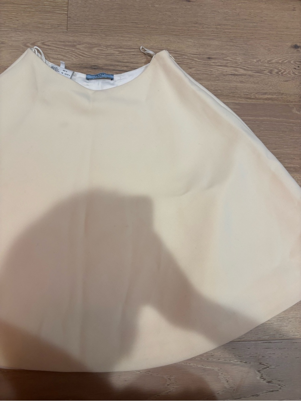Prada Pale Cream Circle Skirt - Size 42IT - Picture 6 of 8